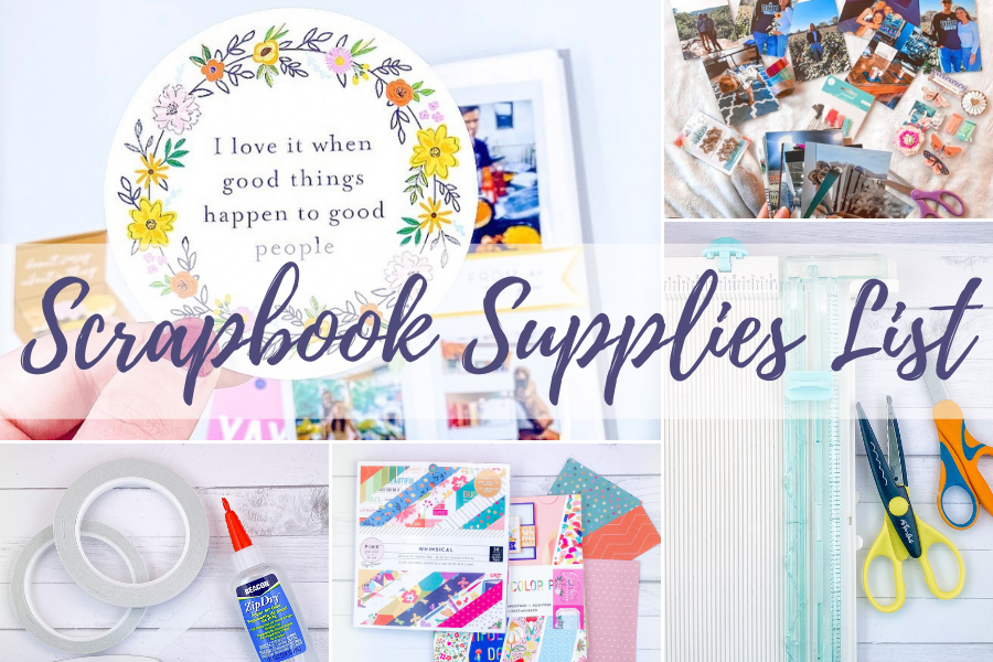 Scrapbook Supplies List