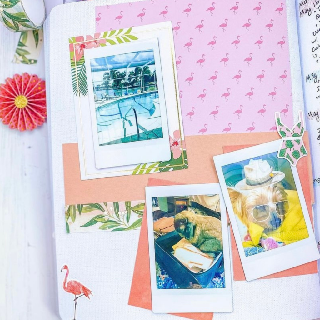vacation scrapbook pages