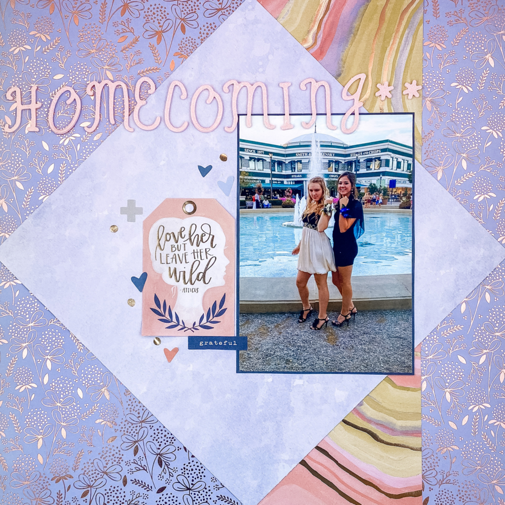 homecoming scrapbook pages