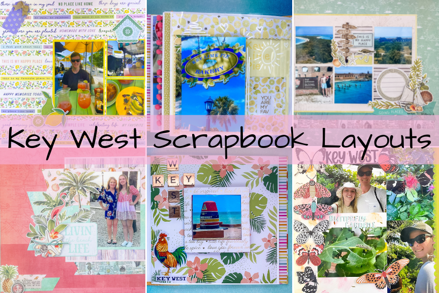 Key West Scrapbook Layouts