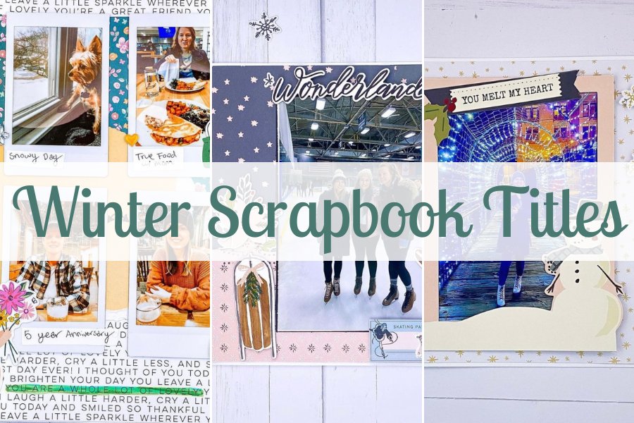 Winter Scrapbook titles