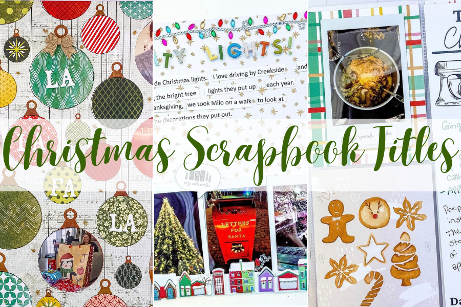 Easy Christmas Scrapbook Pages