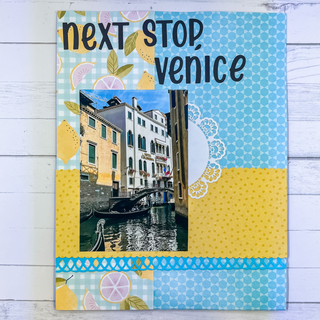 Venice travel scrapbook