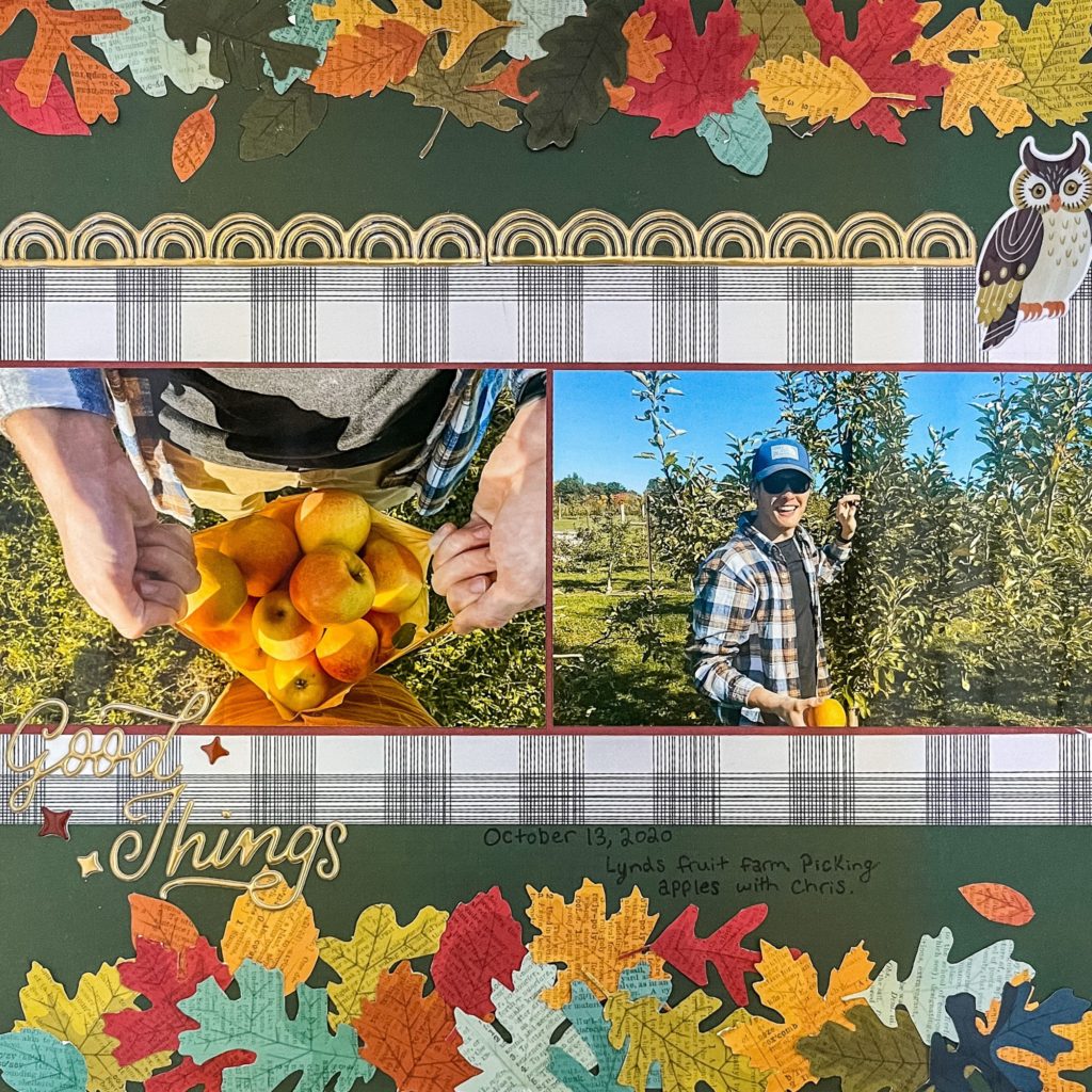 Passionate About Crafting : Easy FALL FOLIAGE Scrapbooking Layout Idea