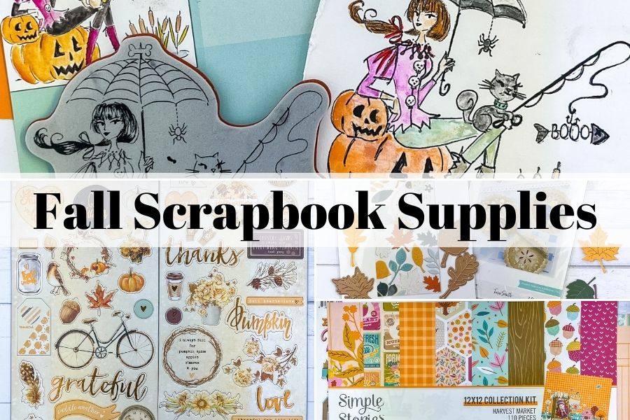 fall scrapbook supplies