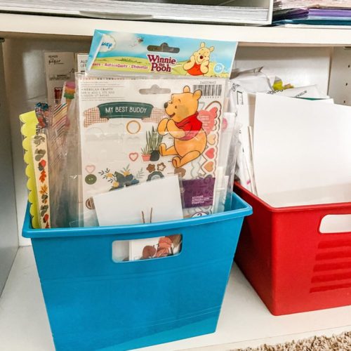 how to organize scrapbook stickers