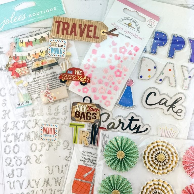 scrapbook sticker storage ideas