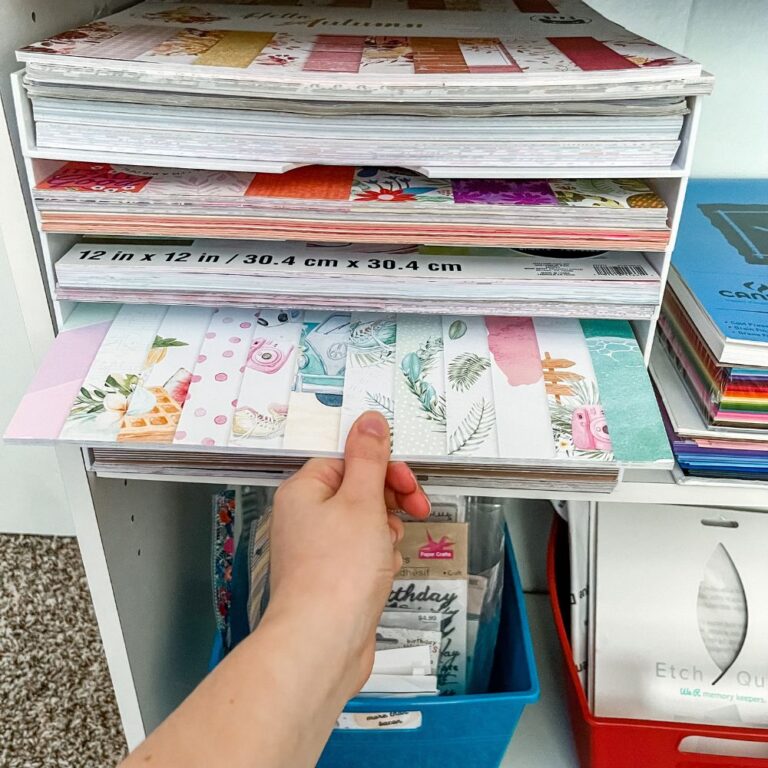 How To Organize Scrapbook Paper Pads And Scraps Easily