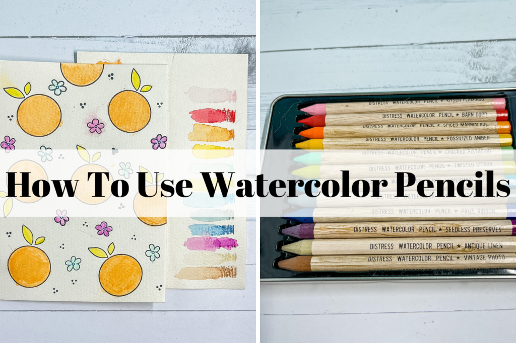 how to use watercolor pencils