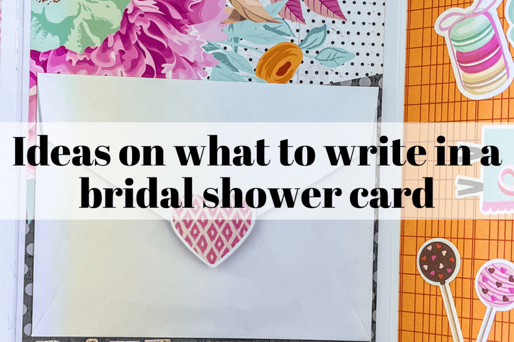 ideas on what to write in a bridal shower card