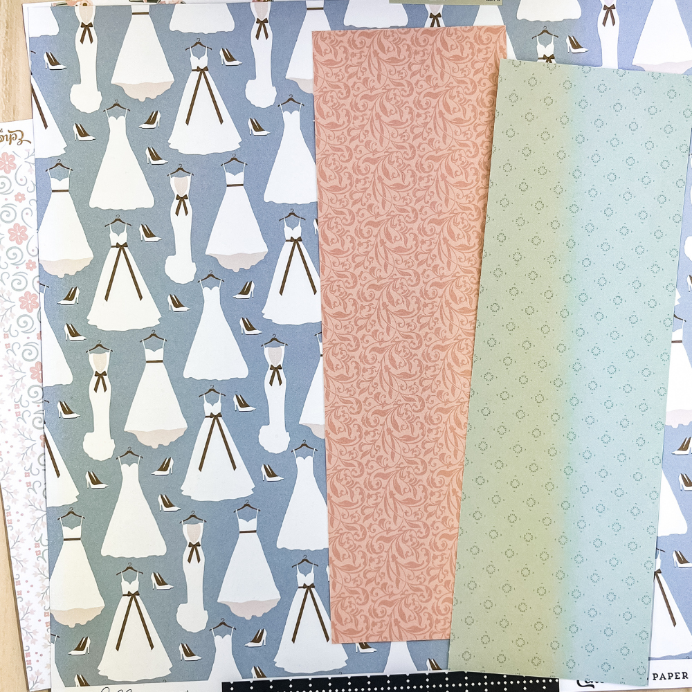engagement scrapbook paper