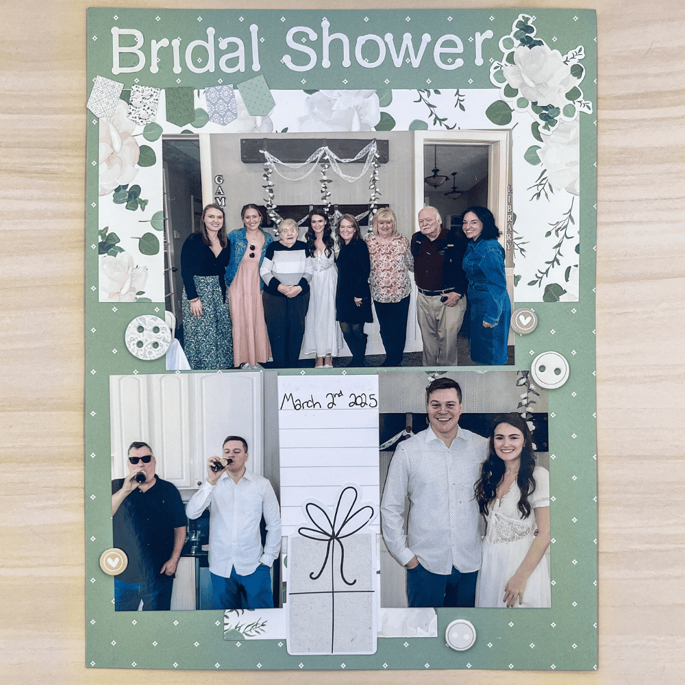 wedding shower scrapbook ideas