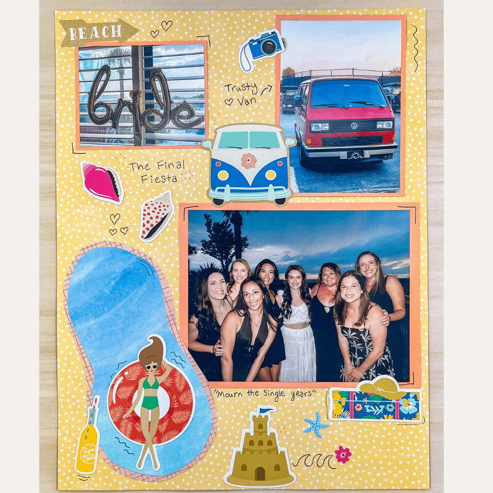 bachelorette scrapbook ideas