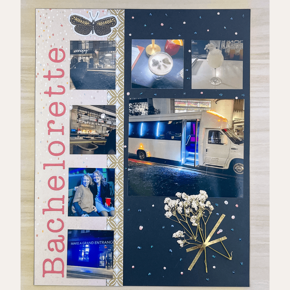 bachelorette scrapbook