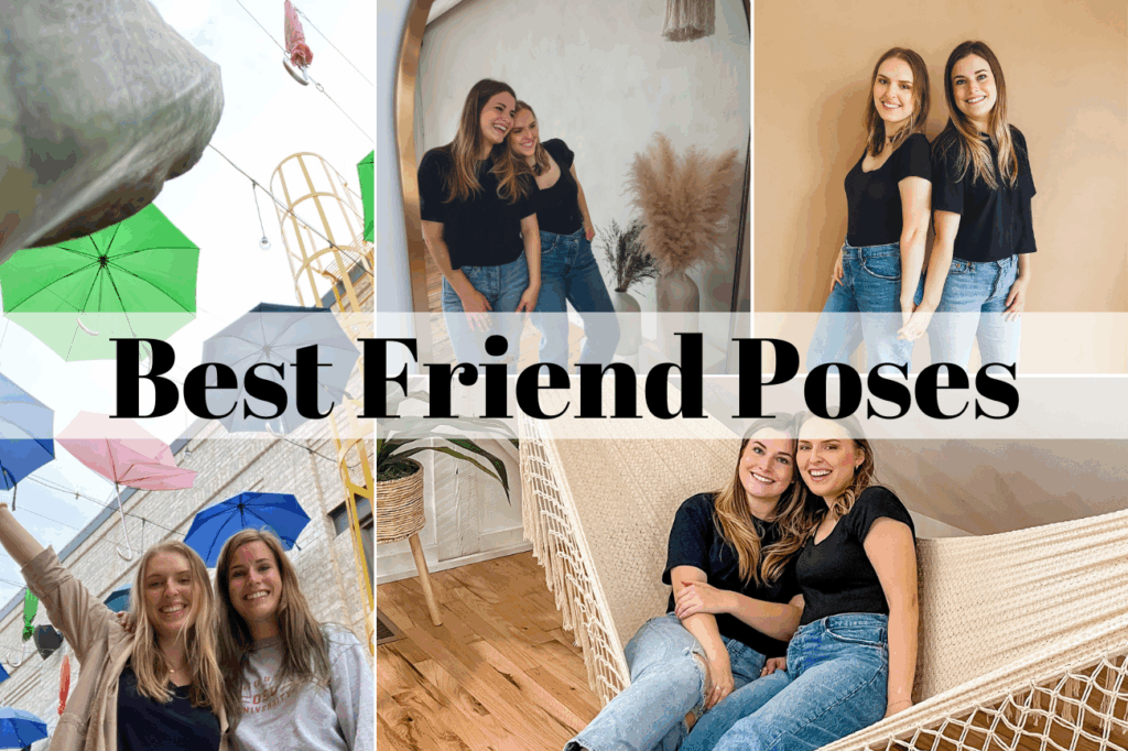 best friend poses