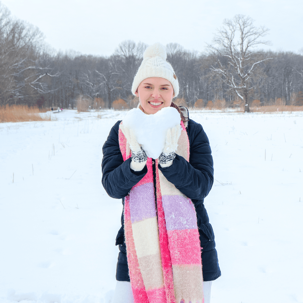 snow poses for instagram