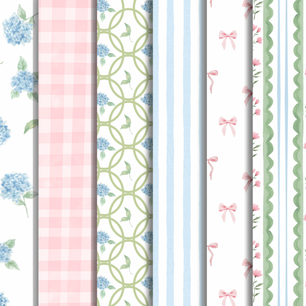 grandmillenial scrapbook paper