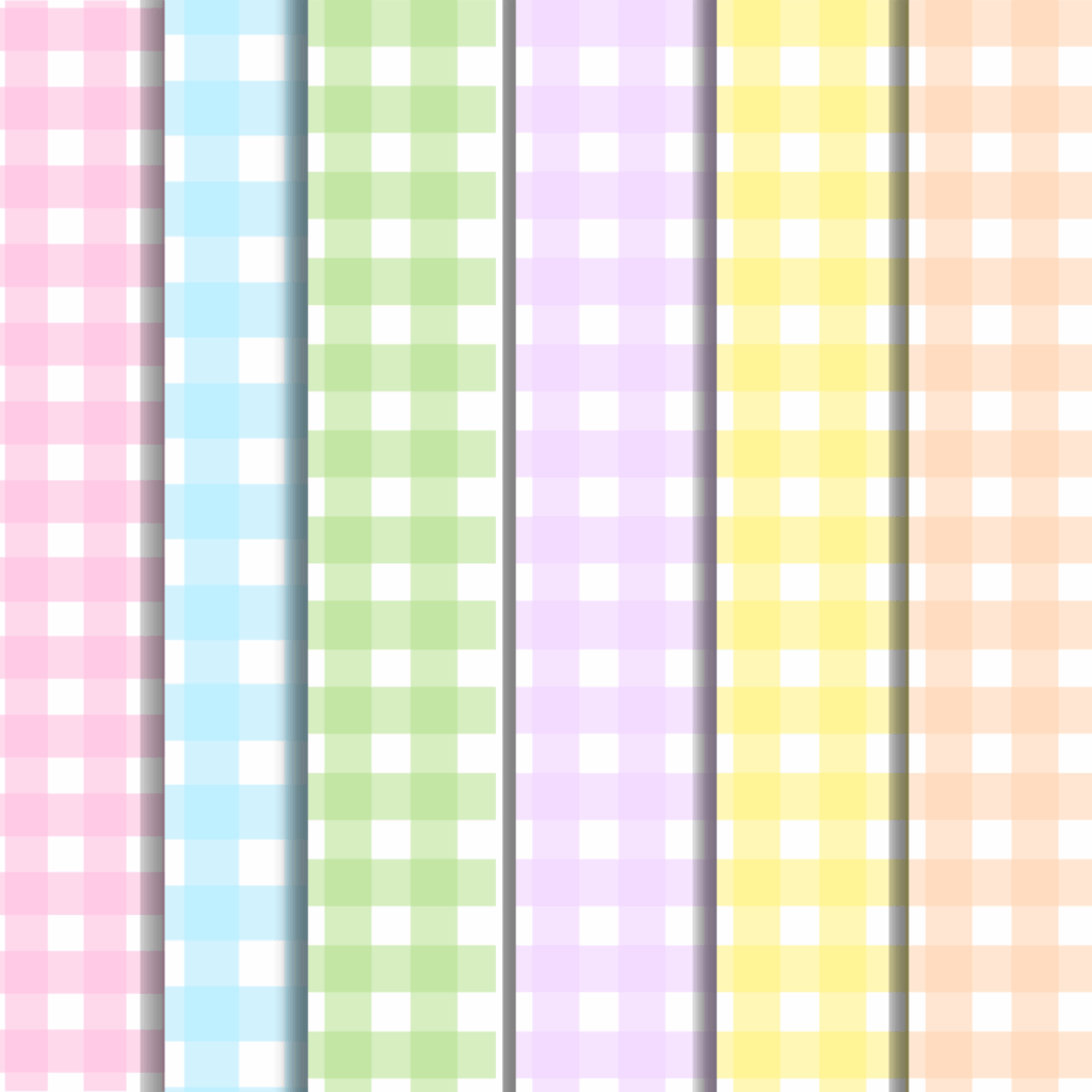 pastel gingham digital paper