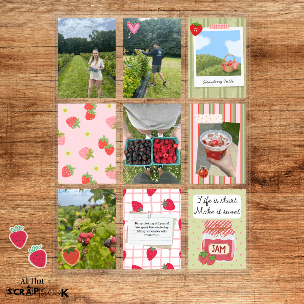 strawberry pocket cards