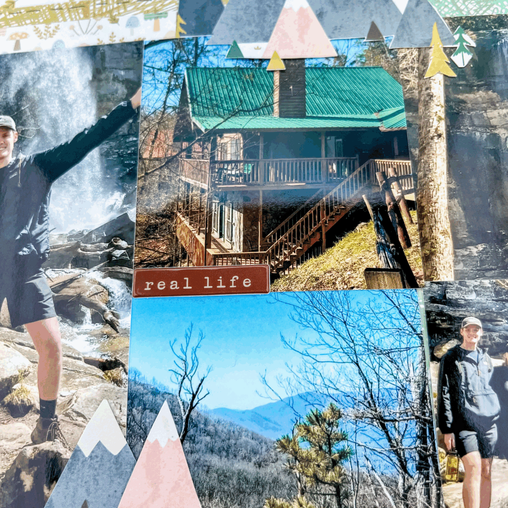 cabin scrapbook